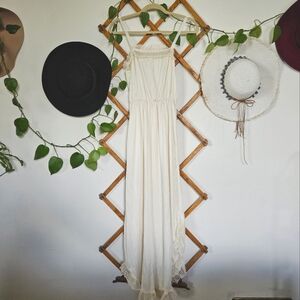 1970s Vintage Roberta California Lace Slip Dress